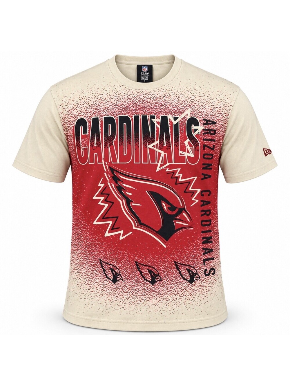 New Era Arizona Cardinals NFL Graphic T-Shirt Men’s Small Cream NFL Team Apparel